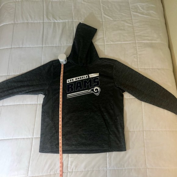 Los Angeles Rams - Adidas Grey Hoodie - Men Large Great Condition - Picture 1 of 11